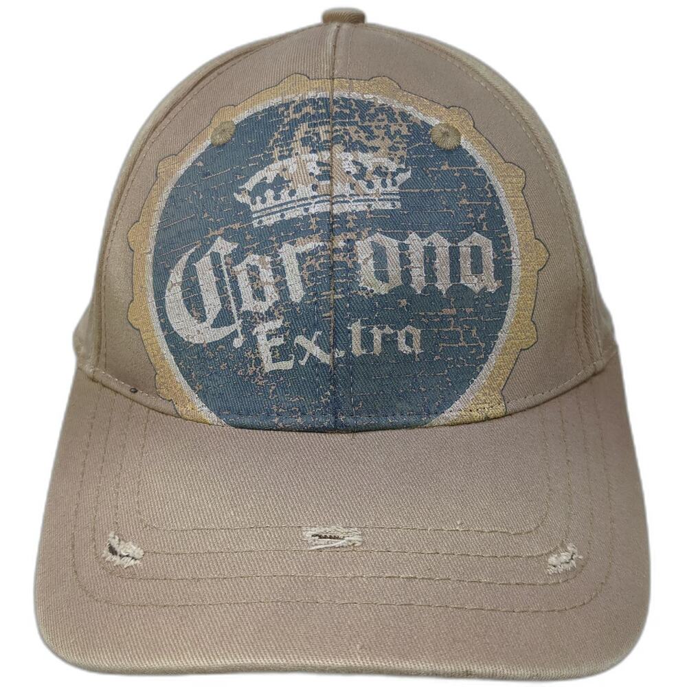 Concept One Corona Baseball Cap Brown One Size Slideback Beer Logo Graphic Hat